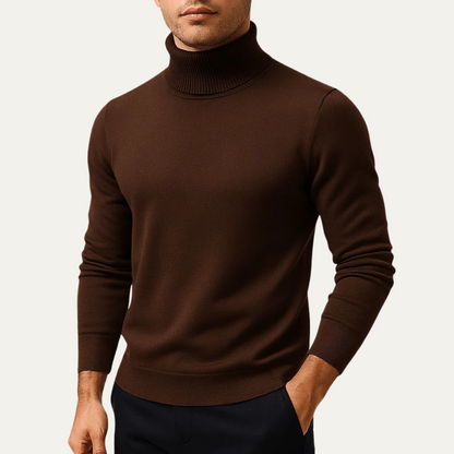Men's Classic Turtleneck Sweater Knit