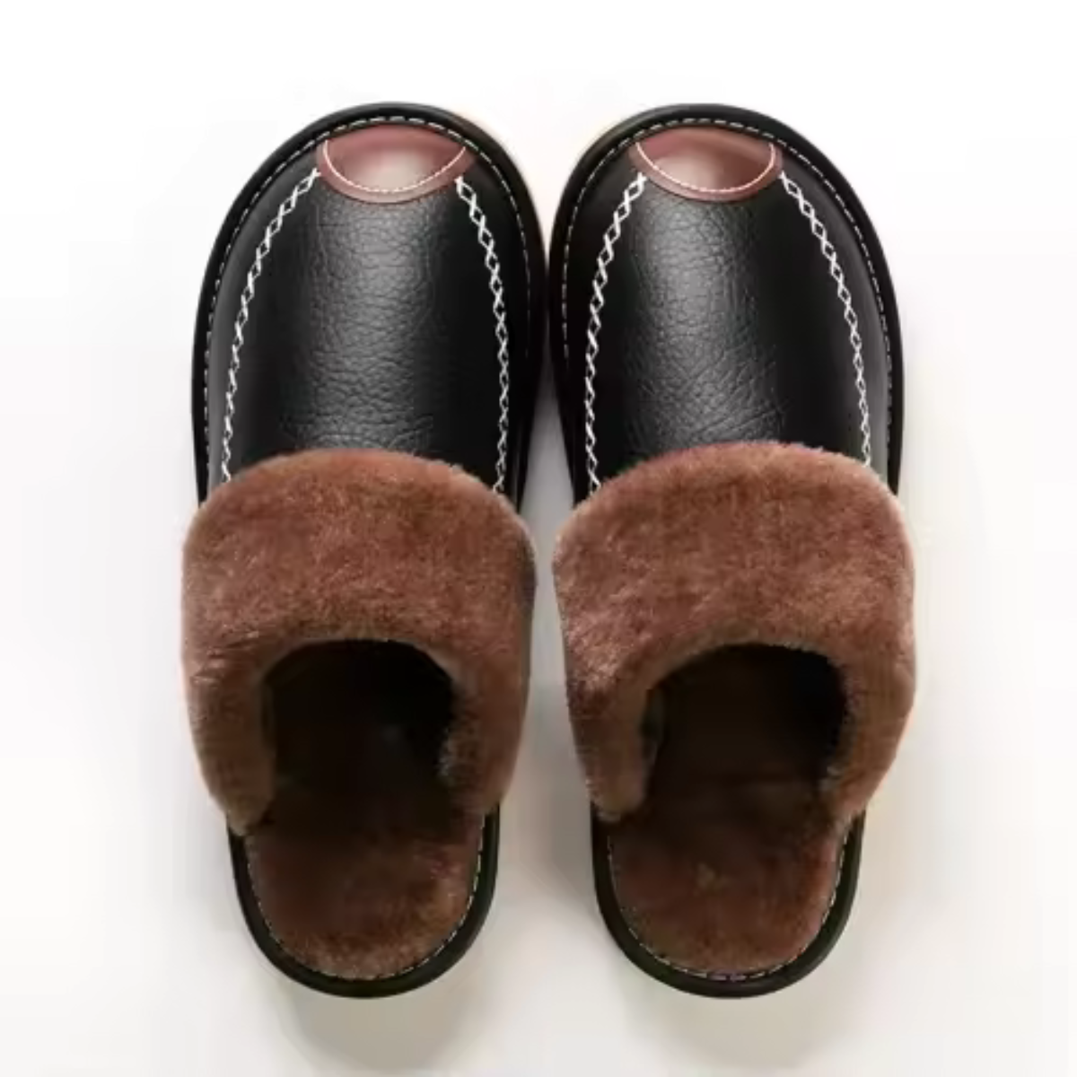 Men's Fleece Lined House Shoes Warm Winter Slippers