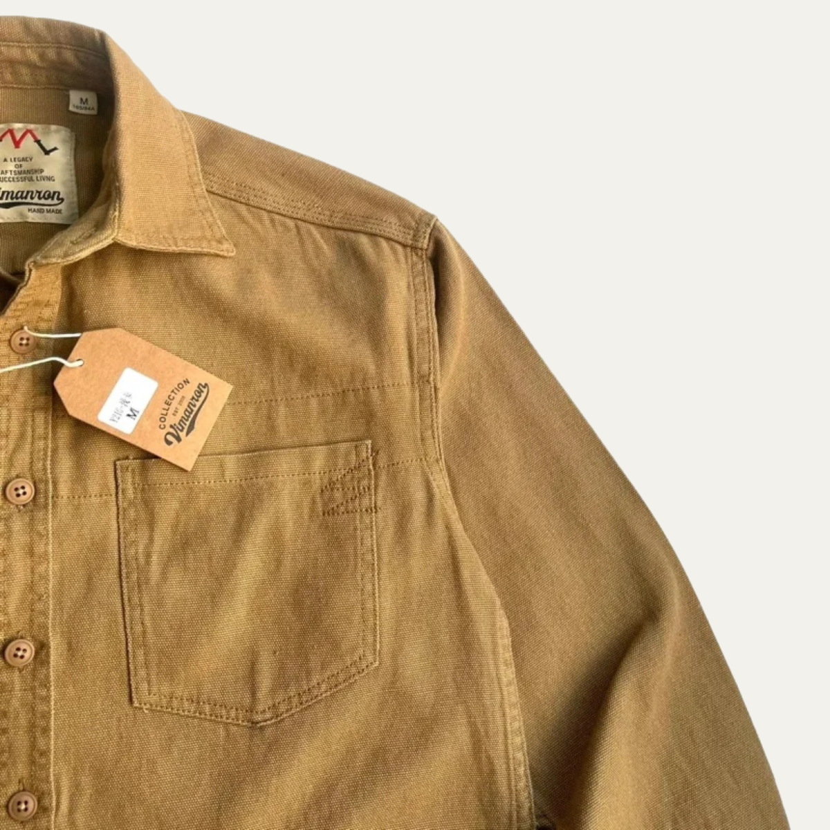 Men's Cotton Canvas Shirt Jacket