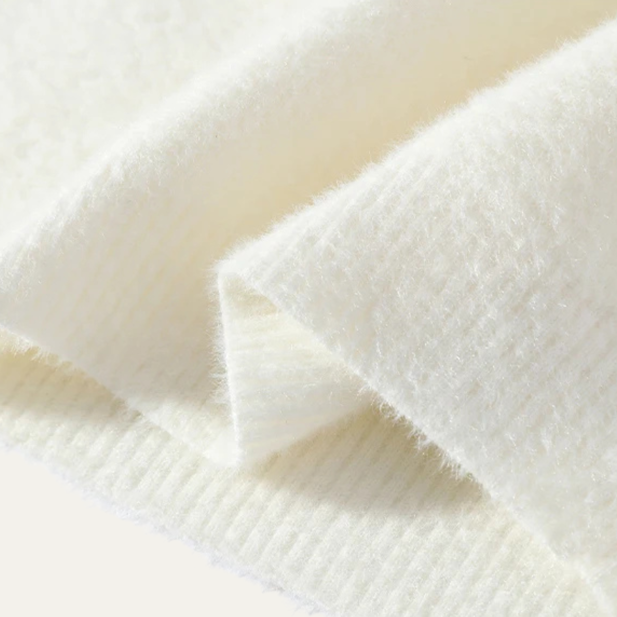 Men's Patterned Sweater Warm White