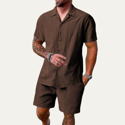 Men's Summer Co Ord Set Shirt And Shorts