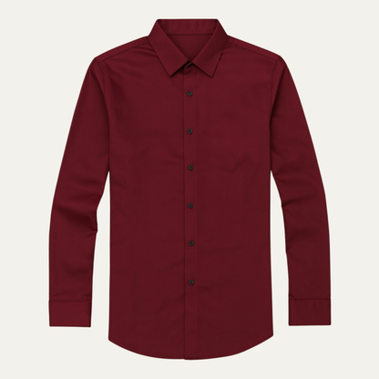 Men's Slim Fit Dress Shirt Cotton Button Up - VibreMode