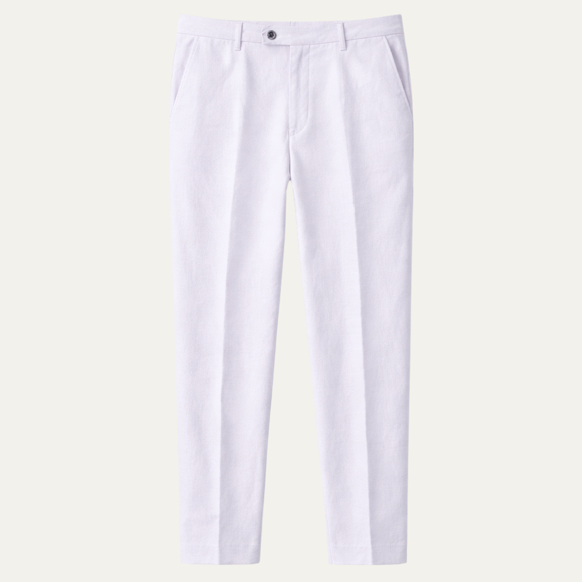 Men's Slim Fit Linen Dress Pants Silver - VibreMode