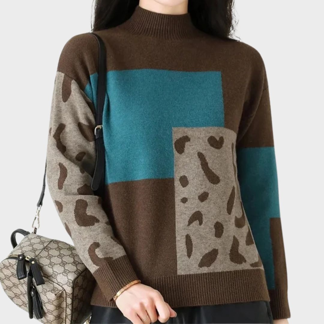 Cozy High Neck Warm Sweater - VibreMode