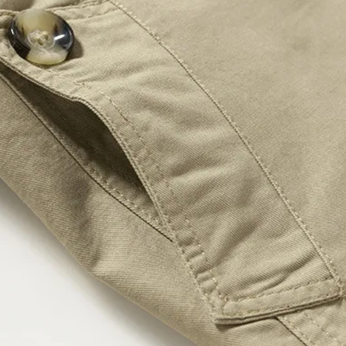 Men's Double Breasted Trench Coat Waterproof