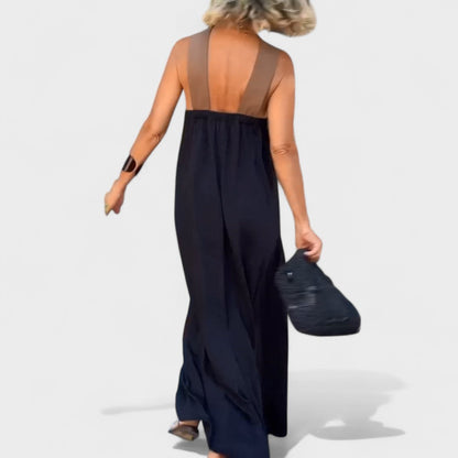 Beautiful V-Neck Floor Length Dress