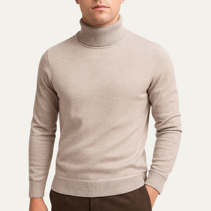 Men's Classic Turtleneck Sweater Knit