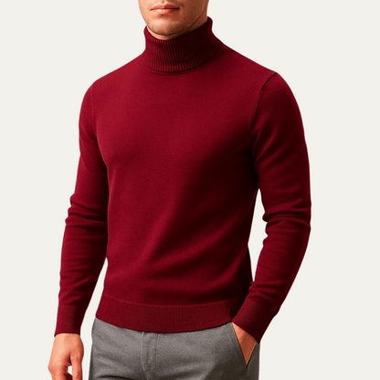 Men's Classic Turtleneck Sweater Knit