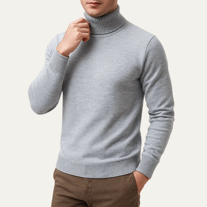 Men's Classic Turtleneck Sweater Knit