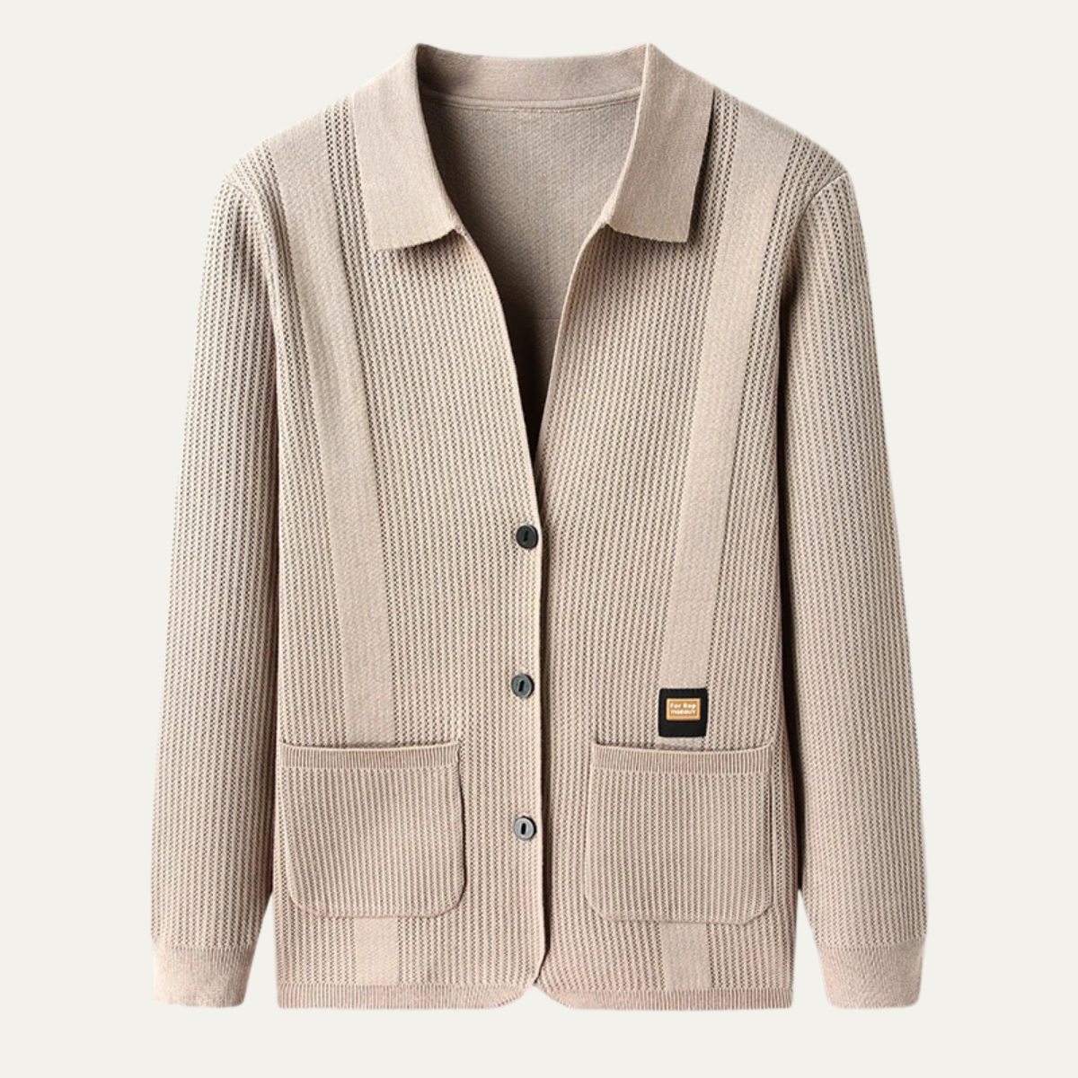 Men's Soft Knit Cardigan Breathable Casual - VibreMode