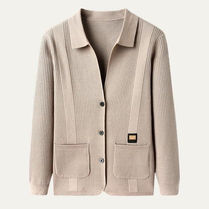 Men's Soft Knit Cardigan Breathable Casual - VibreMode