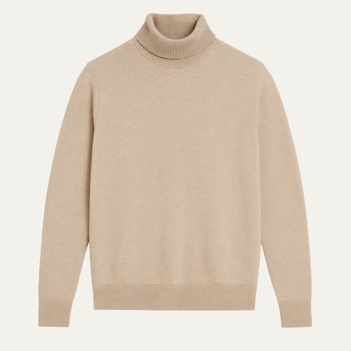 Men's Classic Turtleneck Sweater Knit - VibreMode