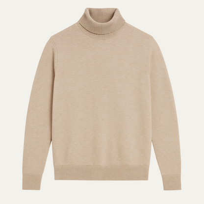 Men's Classic Turtleneck Sweater Knit - VibreMode
