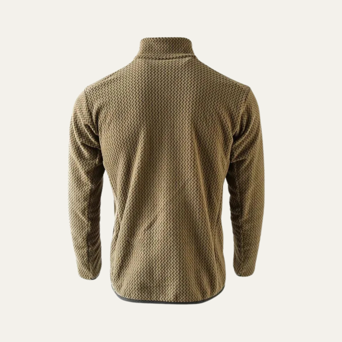 Men's Textured Fleece Half Zip Sweater