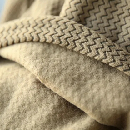 Men's Textured Fleece Half Zip Sweater