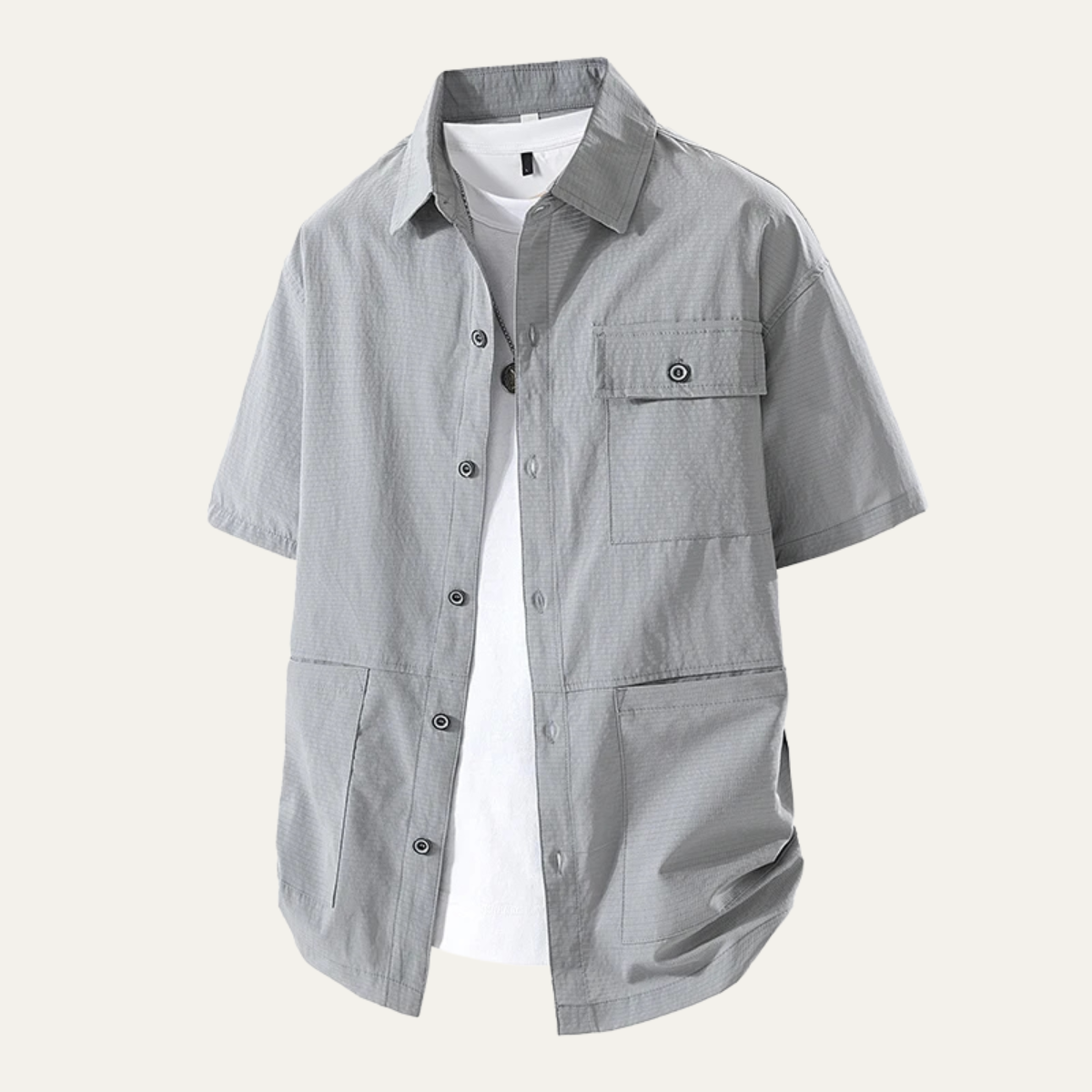 Vernazza Men's Button Down Shirt Lightweight