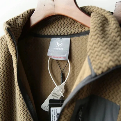 Men's Textured Fleece Half Zip Sweater