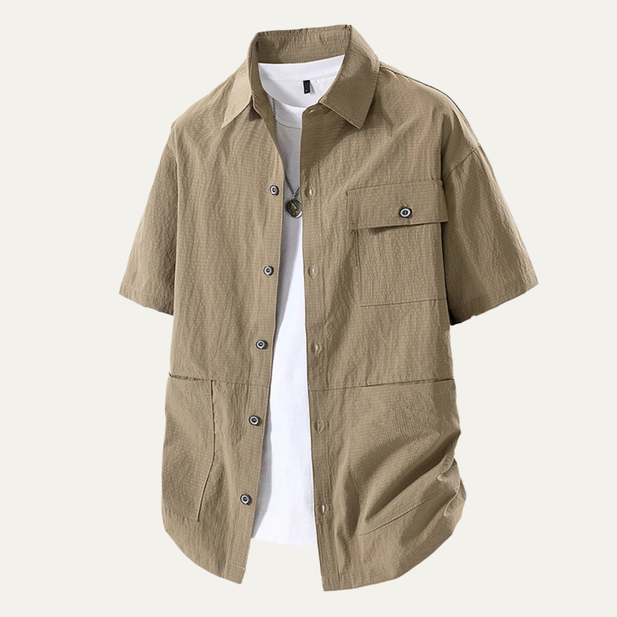 Vernazza Men's Button Down Shirt Lightweight