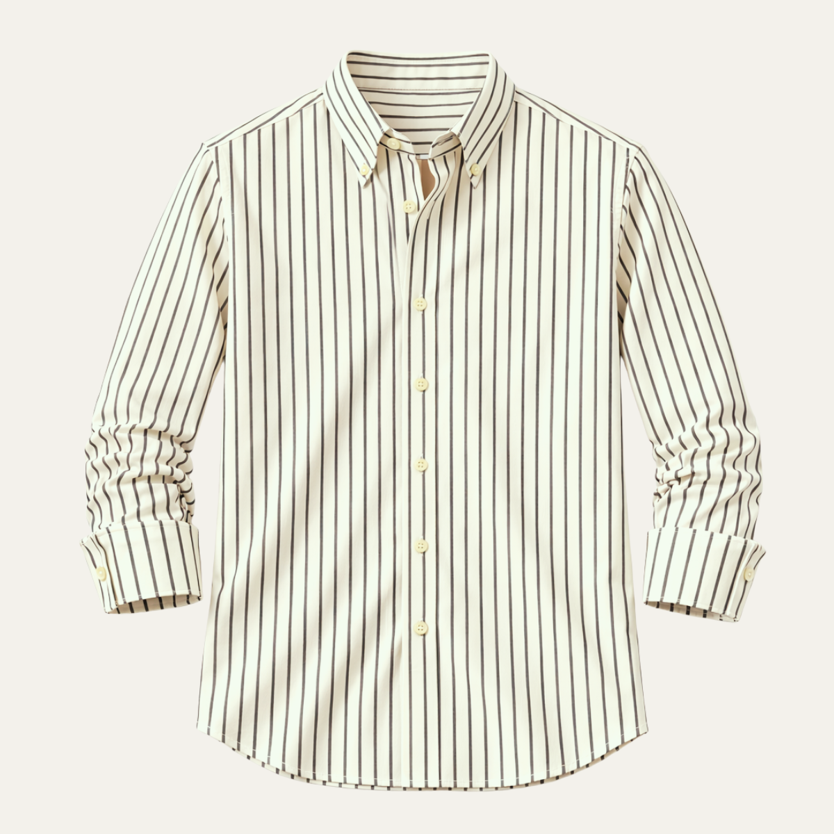 Mens Contrast Stripe Dress Shirt - VibreMode