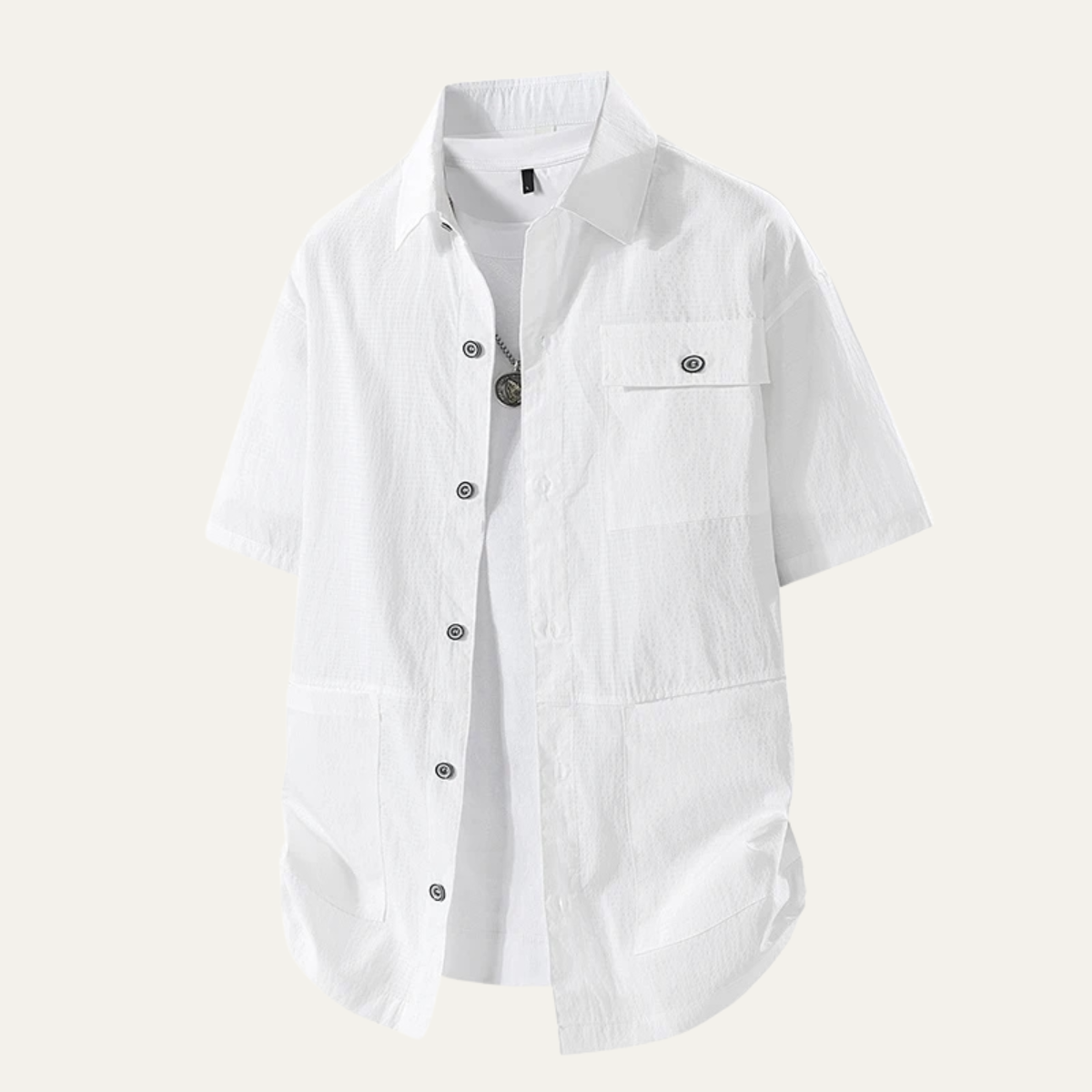 Vernazza Men's Button Down Shirt Lightweight