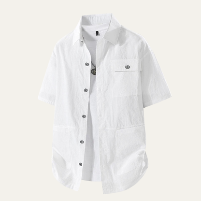 Vernazza Men's Button Down Shirt Lightweight