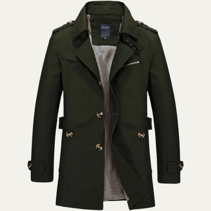 Mauro Icardi Men's Trench Coat Elegant Waterproof