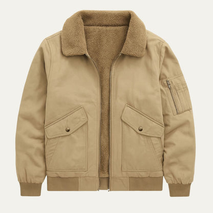 Men's Fleece Lined Bomber Jacket - VibreMode