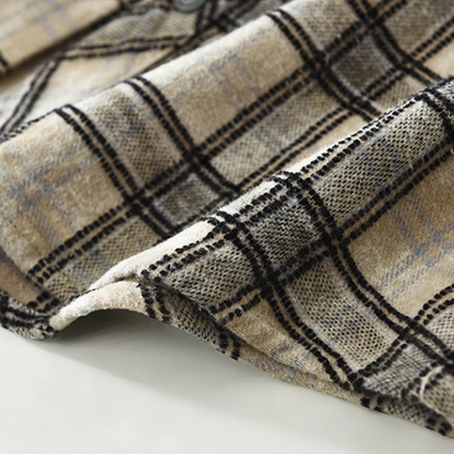 Men's Plaid Cotton Shirt Brushed Southgate