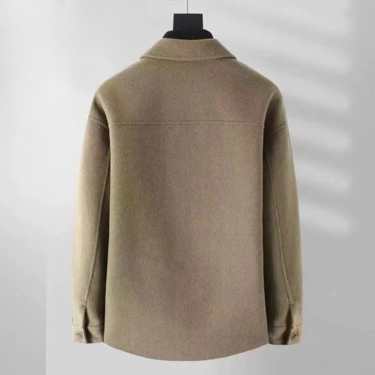 Men's Wool Lapel Jacket Thick Warm Classic