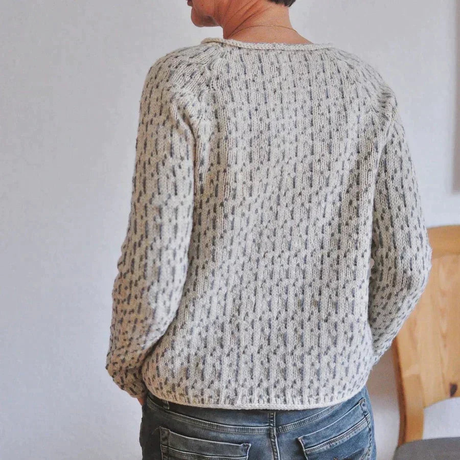 Women's Round Neck Sweater Cozy Knit Pullover