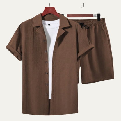Men's Summer Co Ord Set Shirt And Shorts
