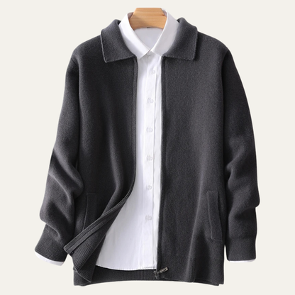 Men's Soft Wool Knit Cardigan Sweater