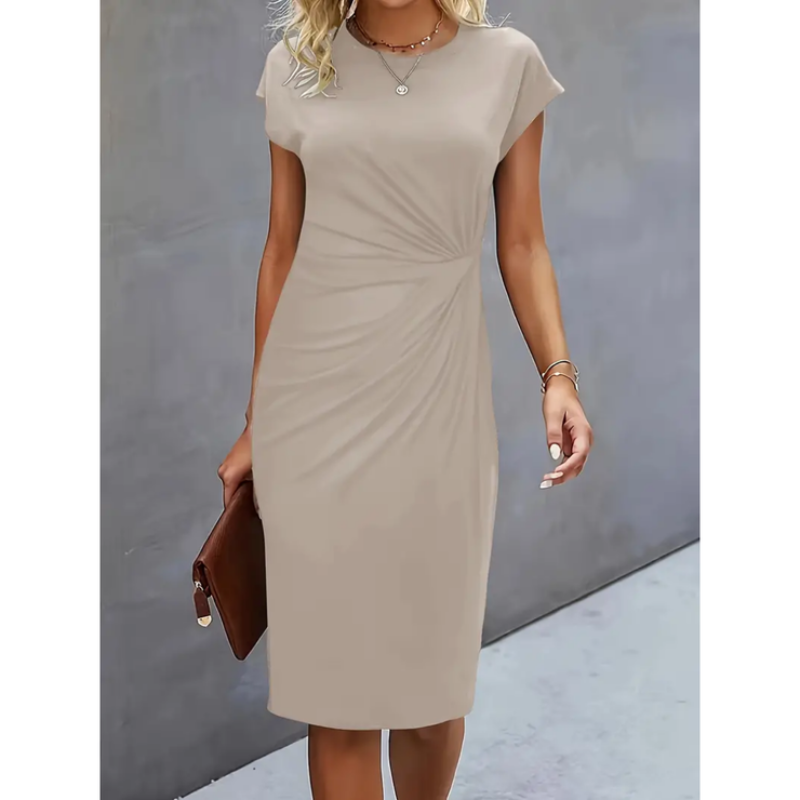 Women's Short Sleeve Midi Dress