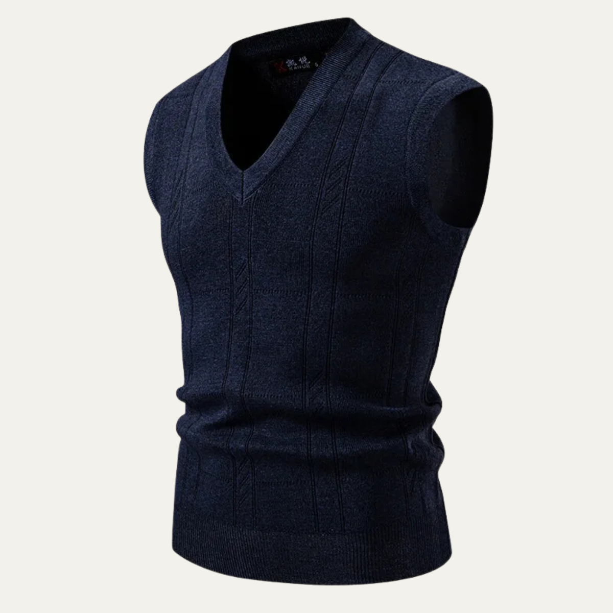 Men's Knitted V Neck Tank - VibreMode