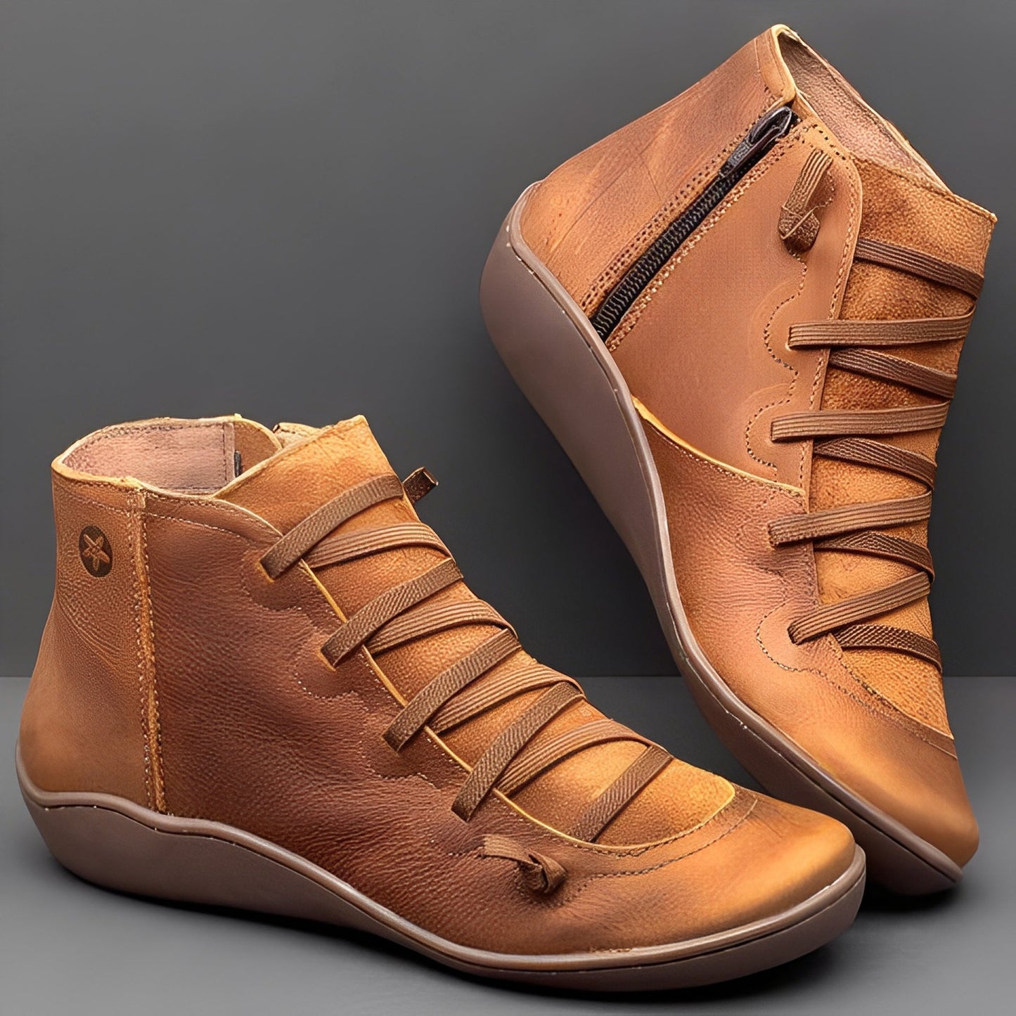 Women's Ankle Boots Comfortable Leather Black