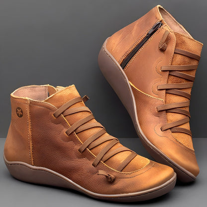 Women's Ankle Boots Comfortable Leather Black