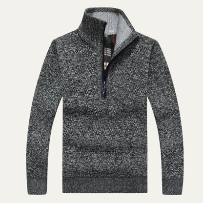 Men's Thick Fleece Half Zip Sweater