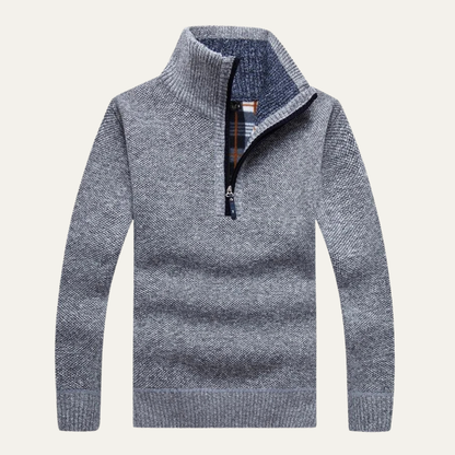 Men's Thick Fleece Half Zip Sweater