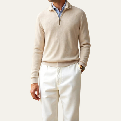 Men's Lightweight Knit Half Zip Sweater