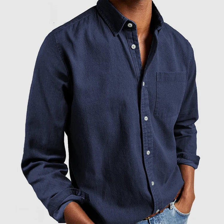 Gualtiero Men's Cotton Shirt - VibreMode
