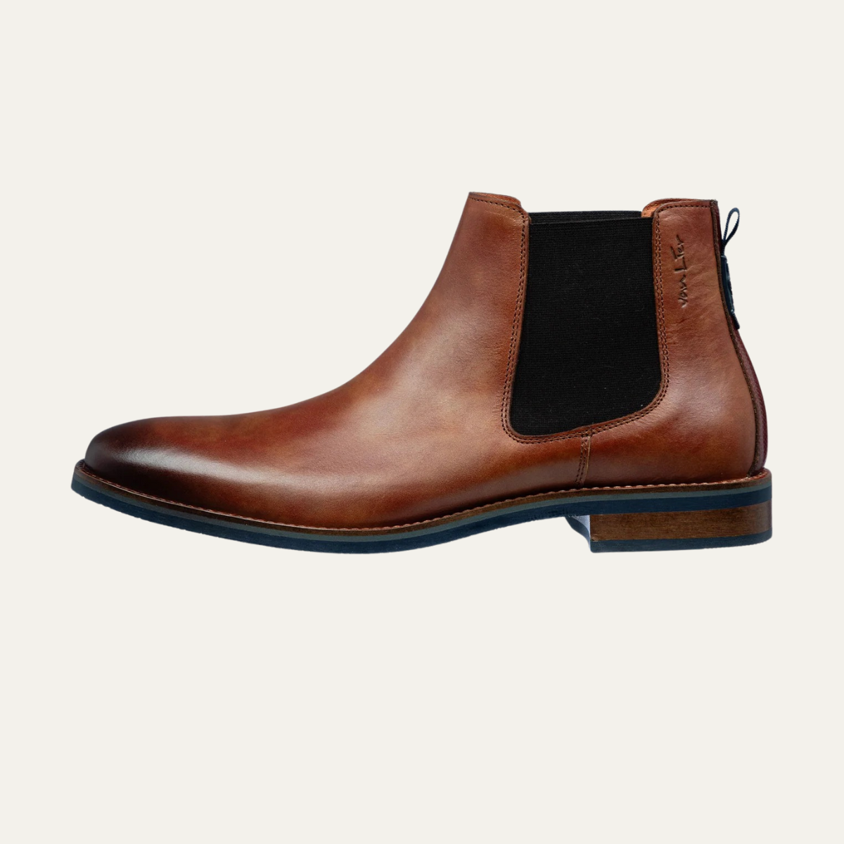 Men's Leather Chelsea Boots Cognac