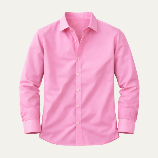 Men's Stretch Shirt Solid Color Lightweight - VibreMode