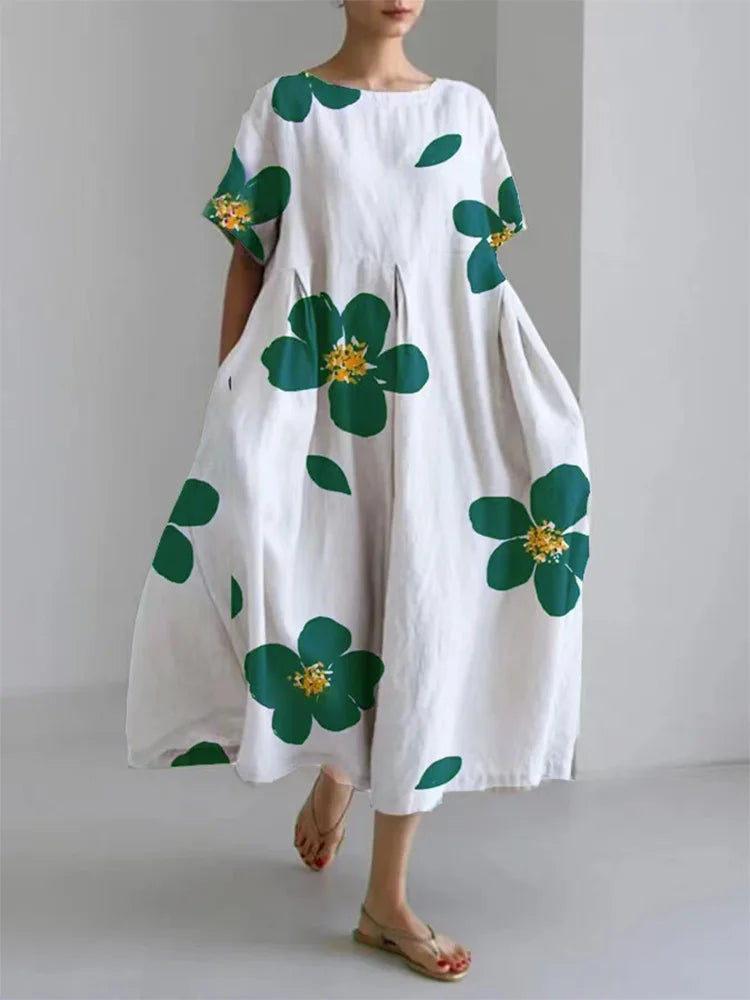 Women's Floral Maxi Dress Soft Comfortable Sunny Day Wear