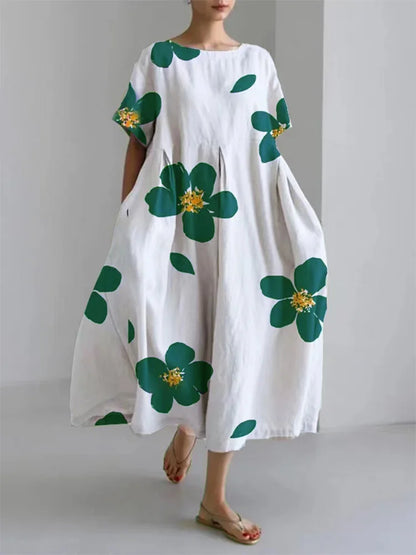 Women's Floral Maxi Dress Soft Comfortable Sunny Day Wear