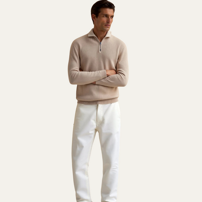 Men's Lightweight Knit Half Zip Sweater