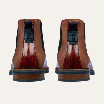 Men's Leather Chelsea Boots Cognac