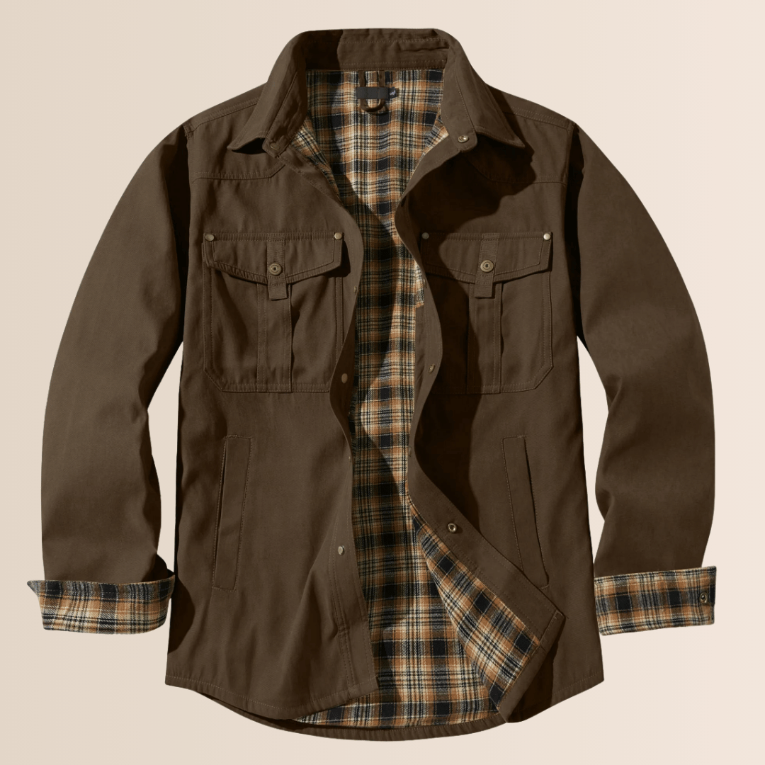Men's Plaid Flannel Jacket