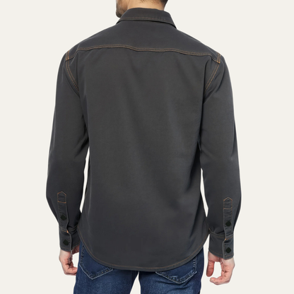 Men's Vintage Denim Shirt Dark Grey