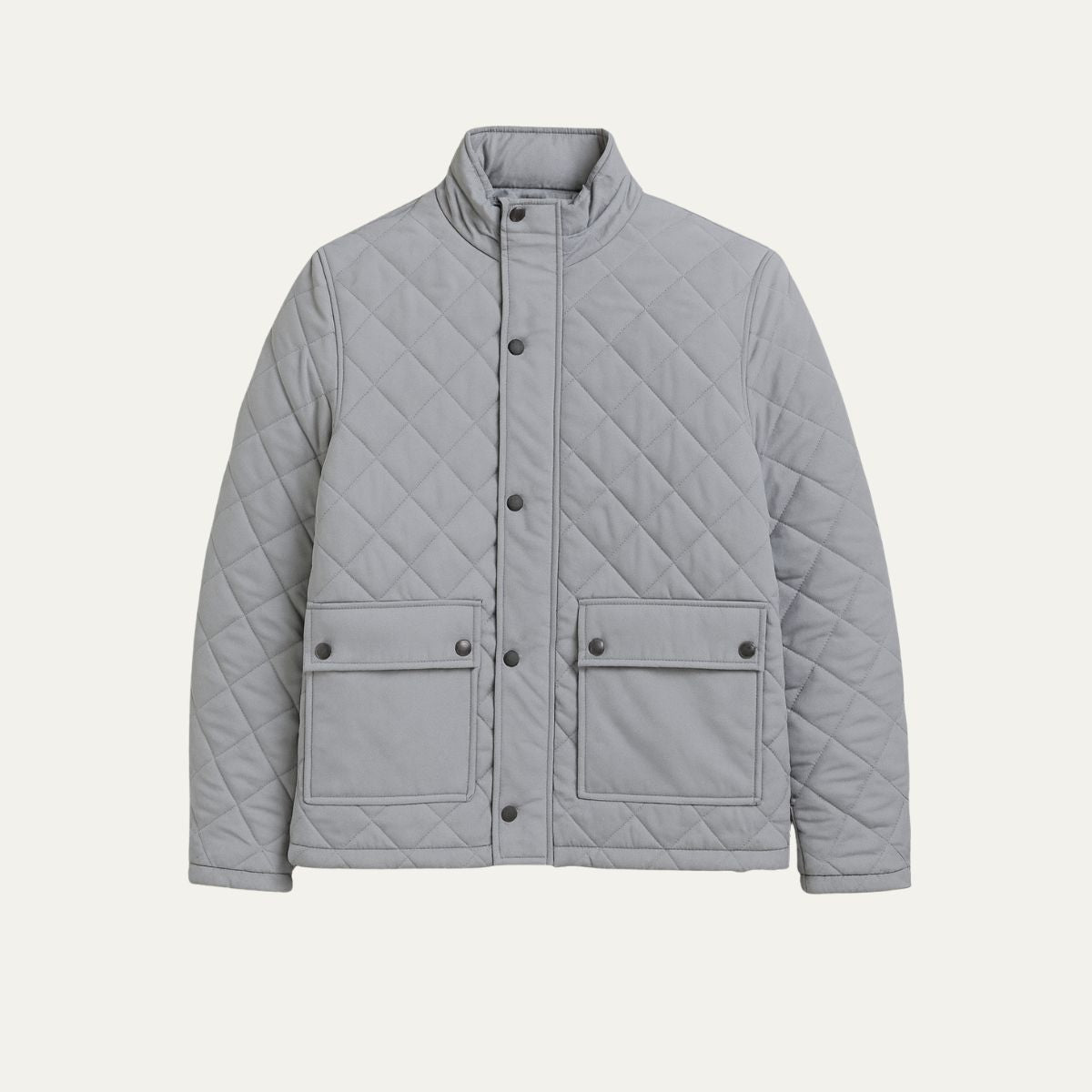 Men's Quilted Field Jacket Black - VibreMode
