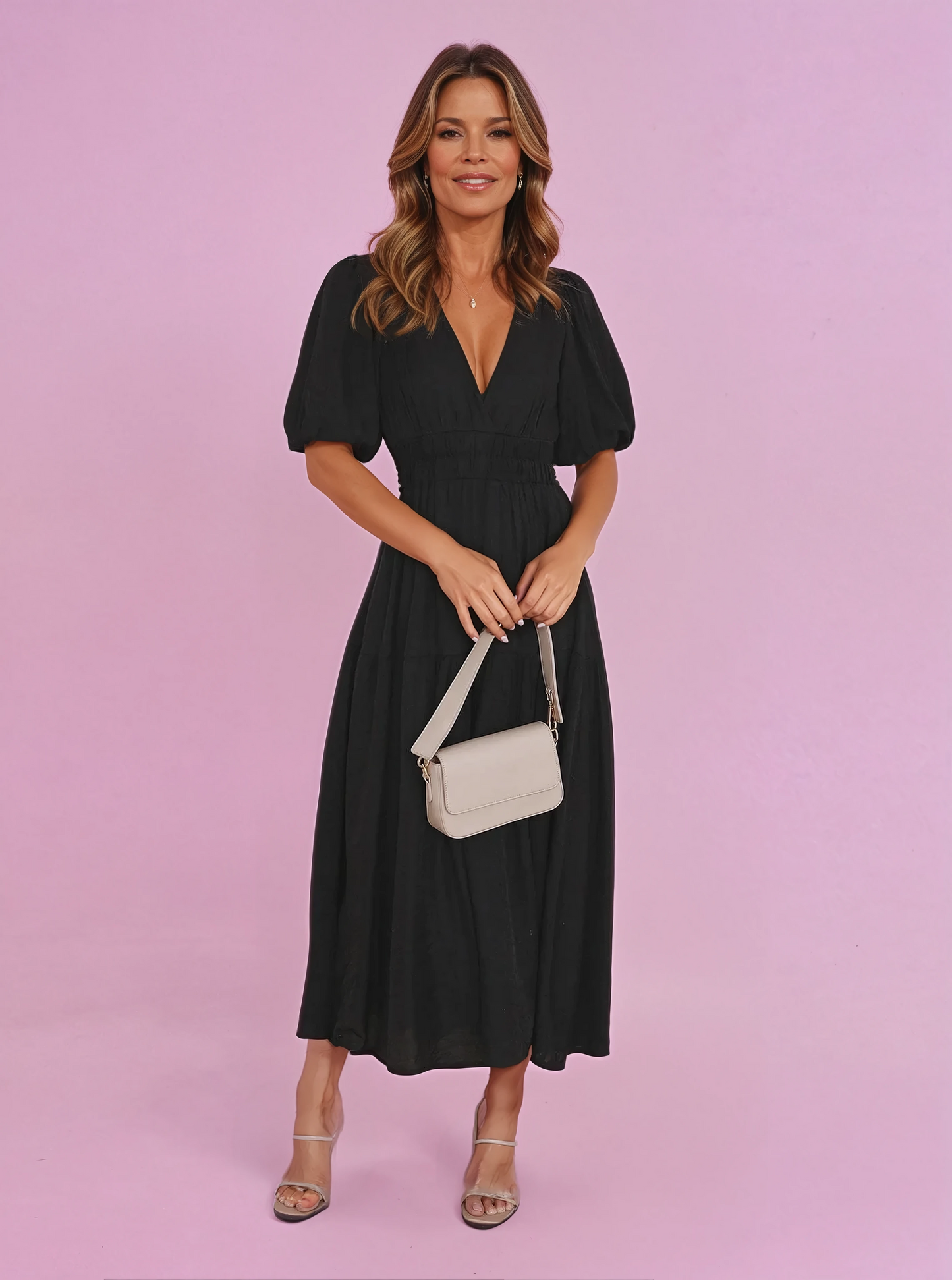 Fluffy Ruffled Women's Casual Dress - VibreMode